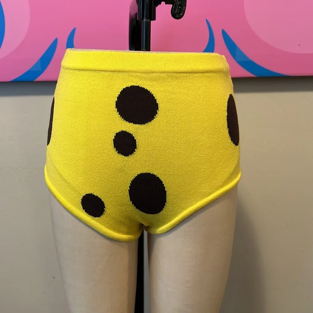 Moschino Sponge Bob Wool Knit Shorts NWT - Picture 2 of 11